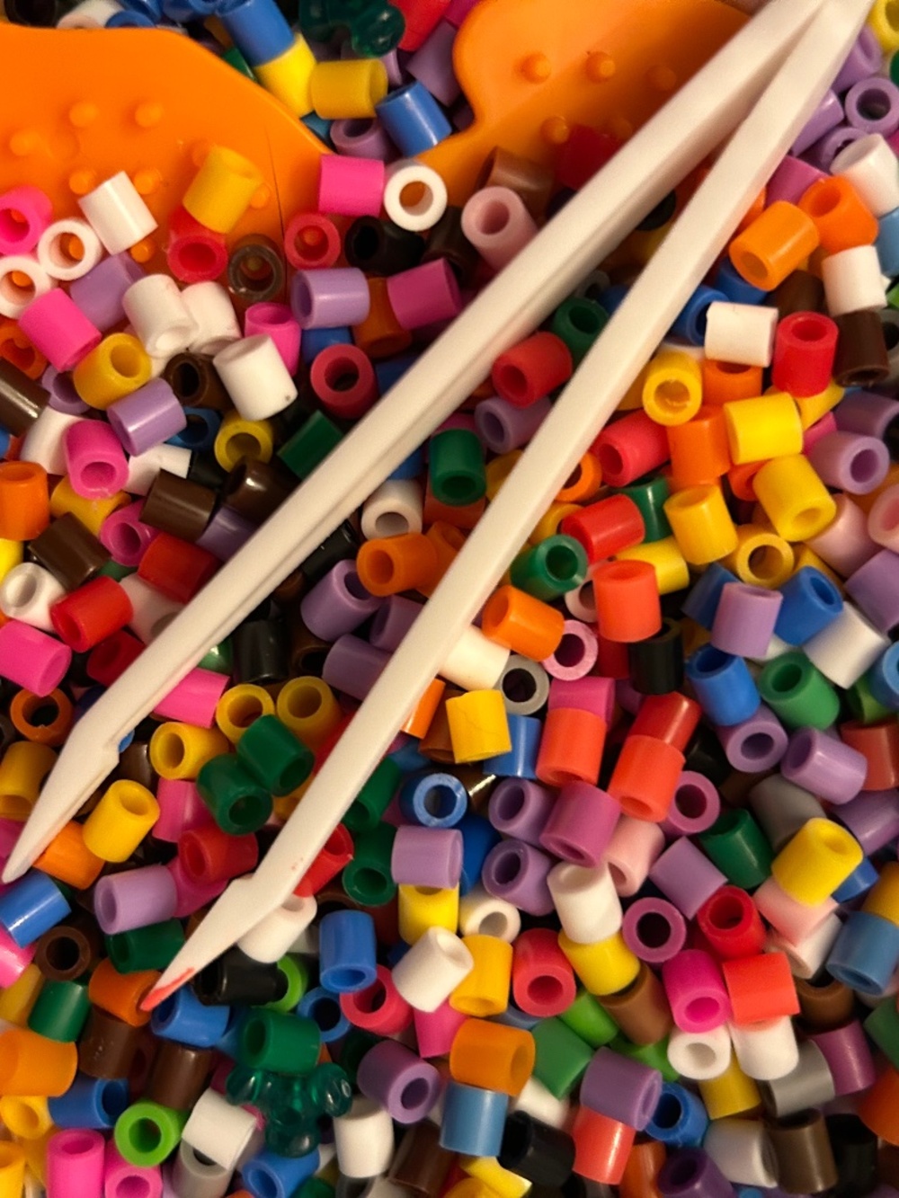 Bulk Fuse Bead Lot - Perler Mystical Creatures Bucket & 2 IKEA PYSSLA Jars As-Is